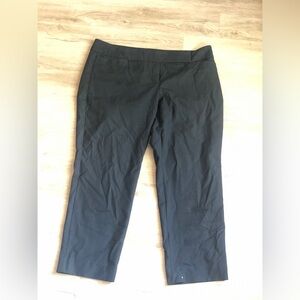 Cropped black dress pants